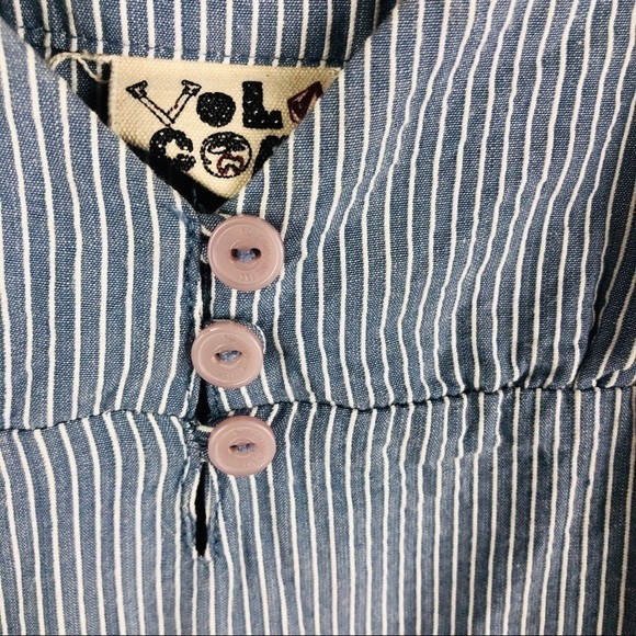 Women’s Volcom Blue Stripe Cute Dress Size 11! - Picture 4 of 8